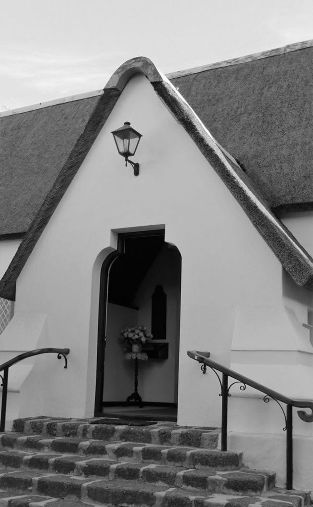 The entrance to the historical church