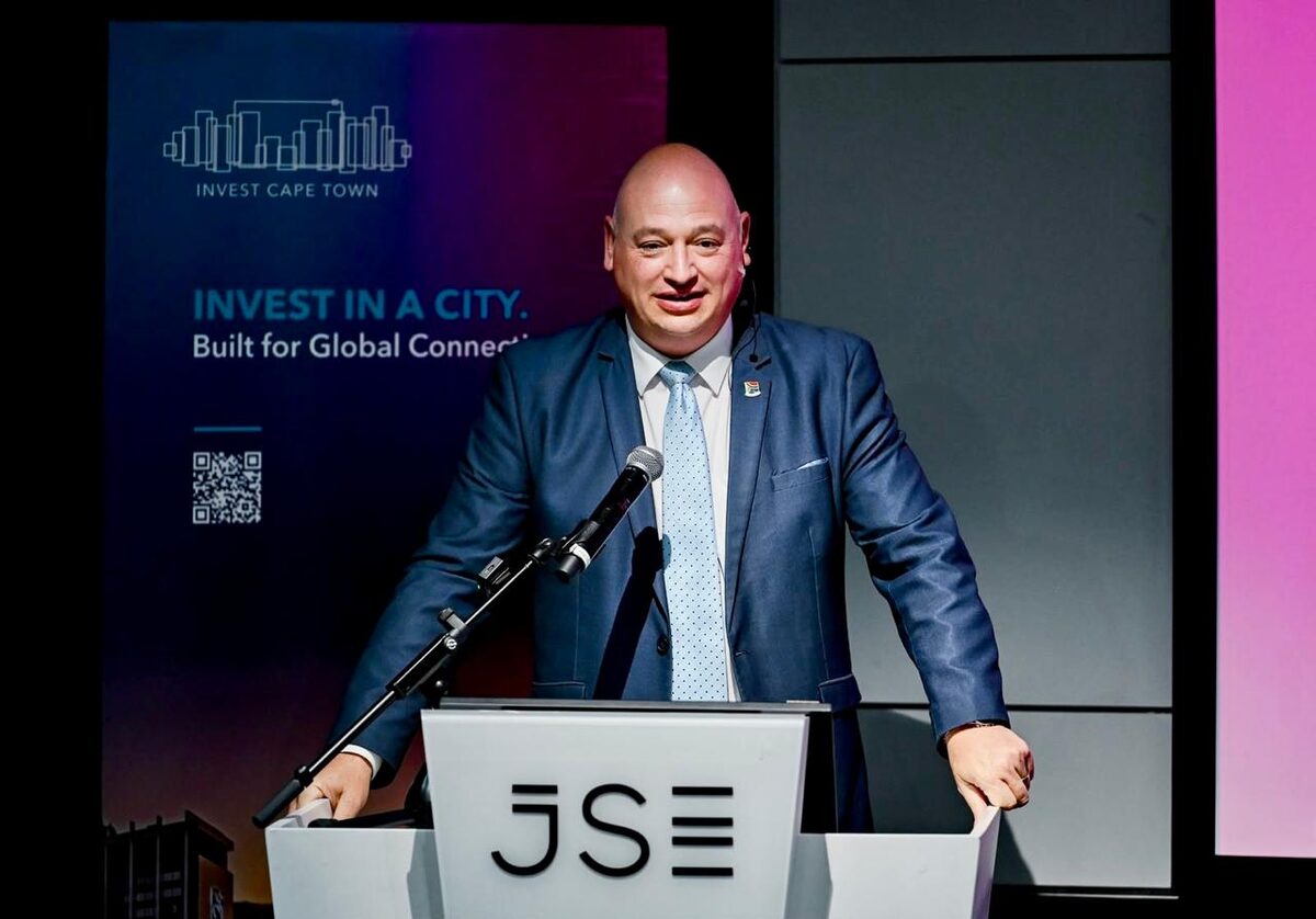 City of Cape Town’s Mayco member for economic growth, James Vos