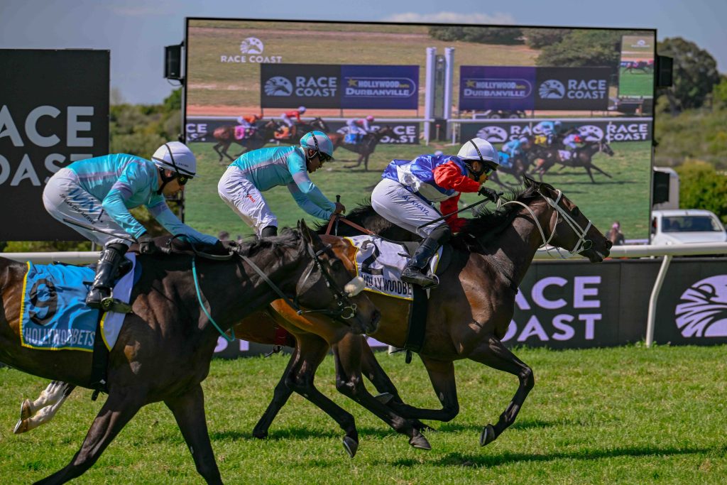 Feel the thunder of the hooves as the field charges past in the heart of the Durbanville winelands.