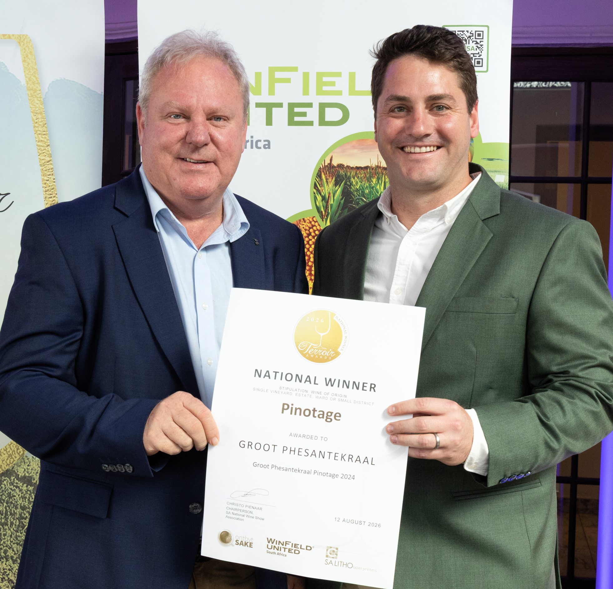 Groot Phesantekraal is nasionale wenner in 2026 SA Terroir-toekennings