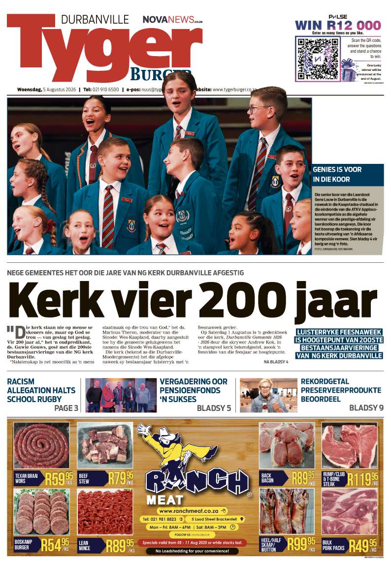 TygerBurger | Durbanville | E-edition | 5 August 2026