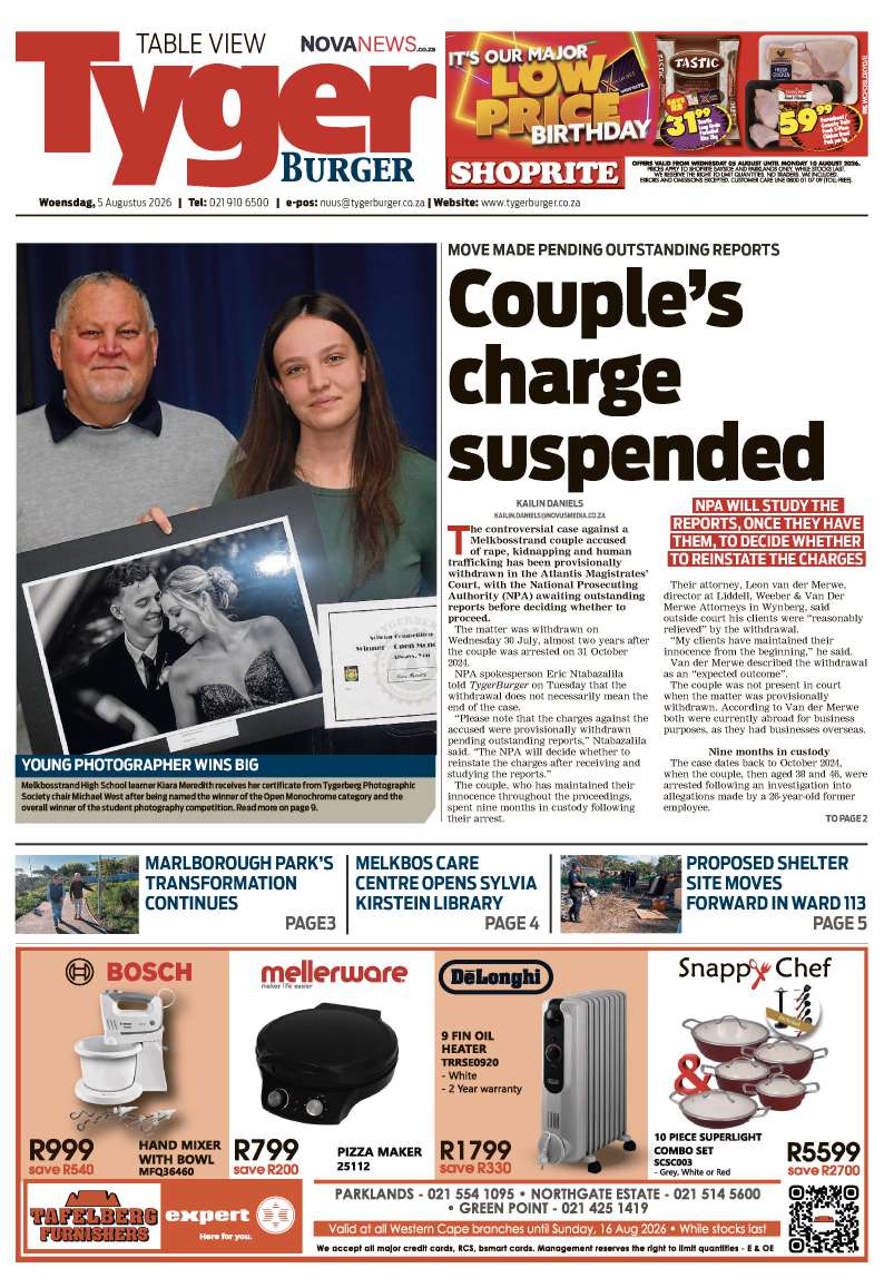 TygerBurger | Table View | E-edition | 5 August 2026