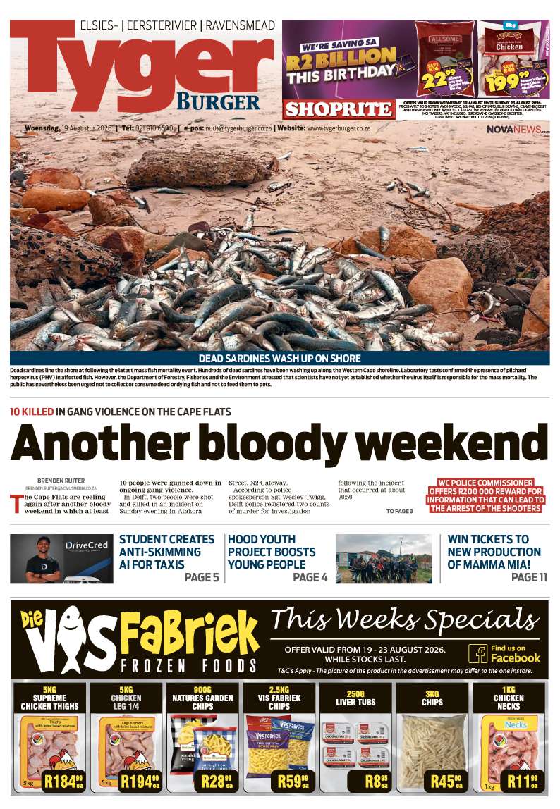 TygerBurger | Elsies/Eersterivier/Ravensmead | E-edition | 19 August 2026