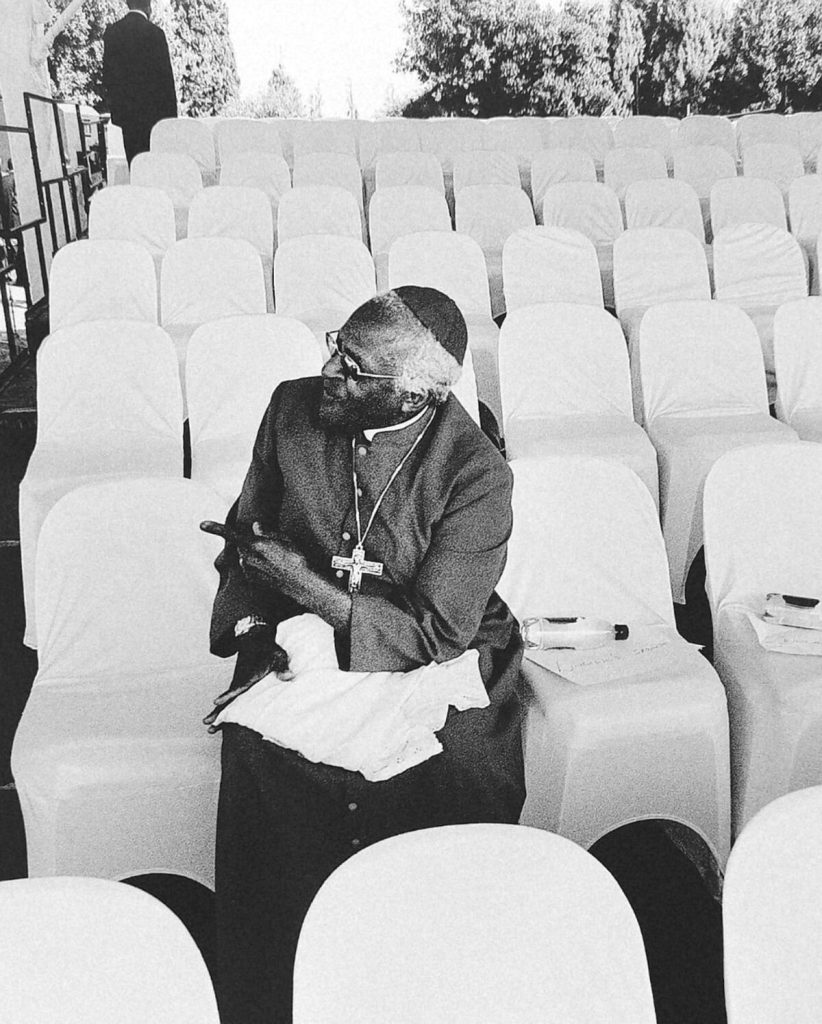Walter Sisulu funeral. Desmond Tutu was the first to arrive.