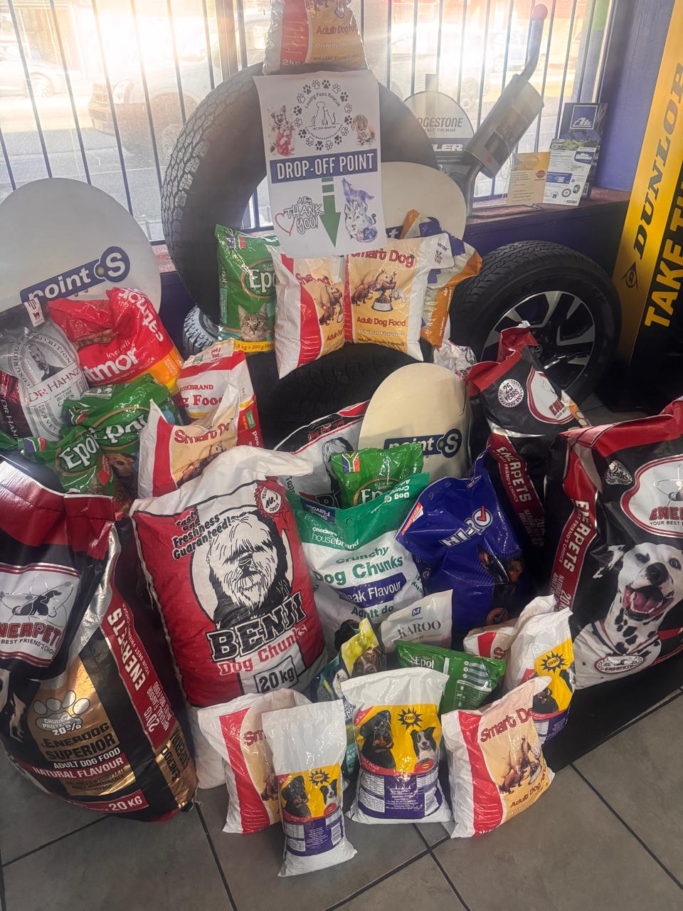 Pet food donations