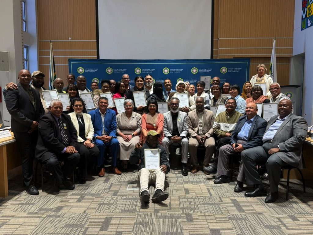 Subcouncil 17 with the ward committee members who were awarded certificates.