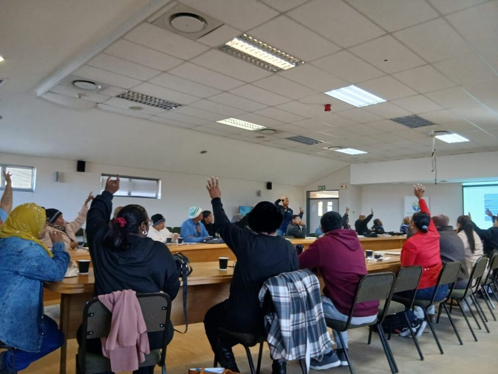 Non-profits take part in a resilience workshop.