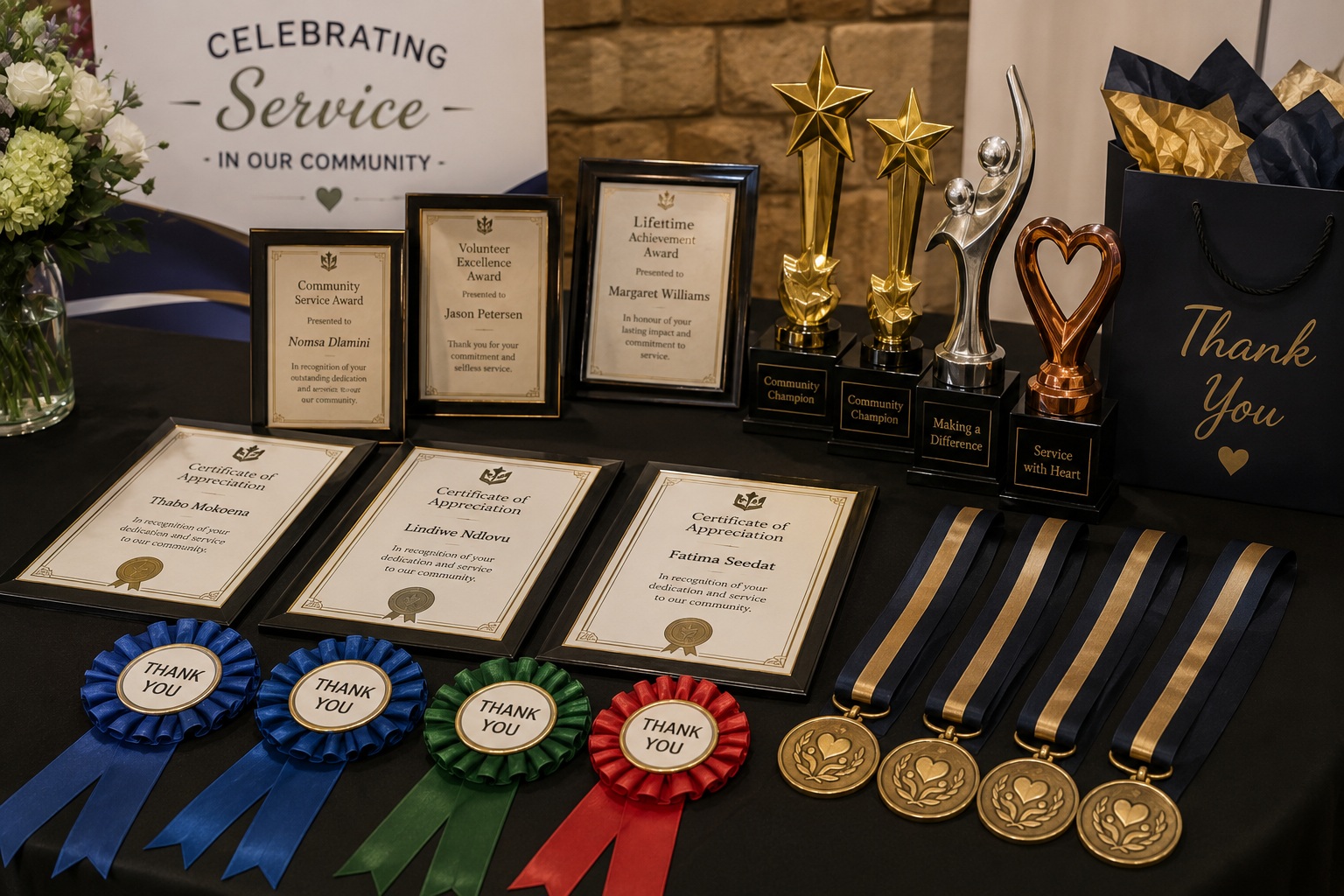 awards table
