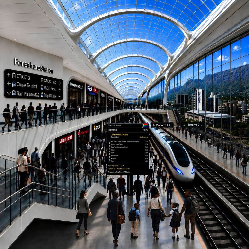A "reimagined" Foreshore station.