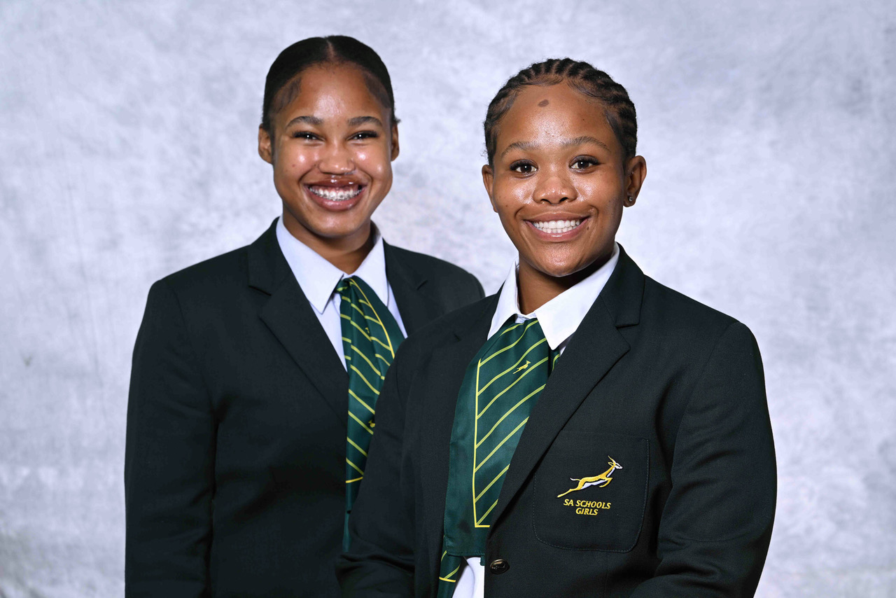 Inga Jim (left) and Lethokuhle Madwayi were selected for the South Africa Under-18 team.