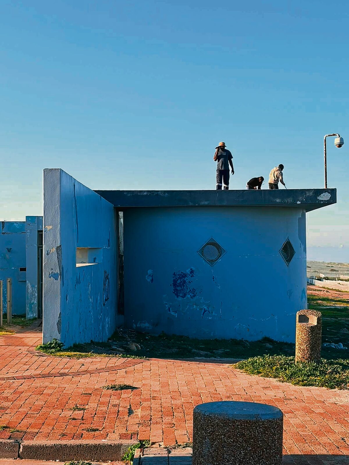 Work begins at the old Blouberg tourism centre.