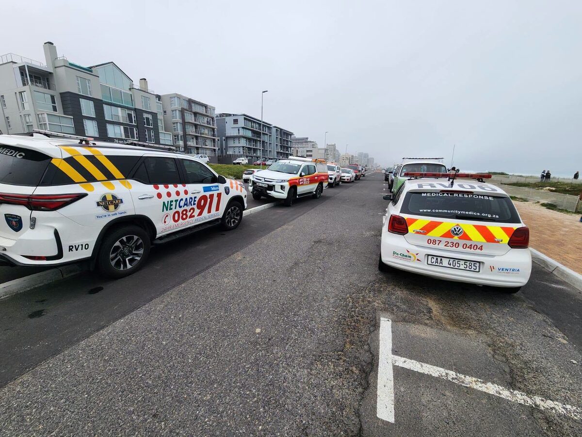 Emergency teams unite in desperate rescue effort.
