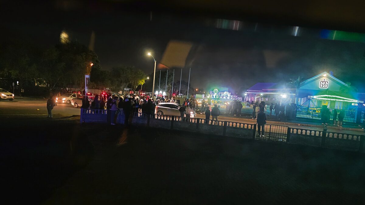 People at the Gen-to-Gen Church on Saturday evening, 29 August.