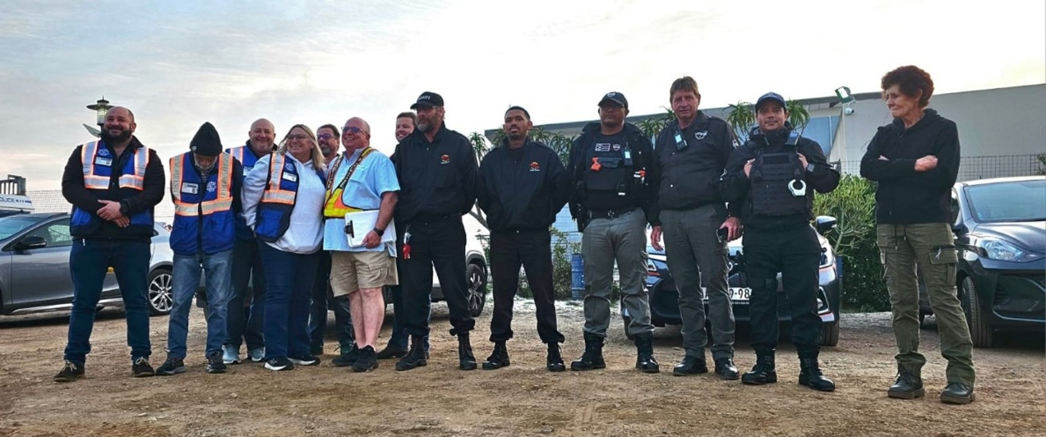 Some of the participants in the recent mass safety and security patrol