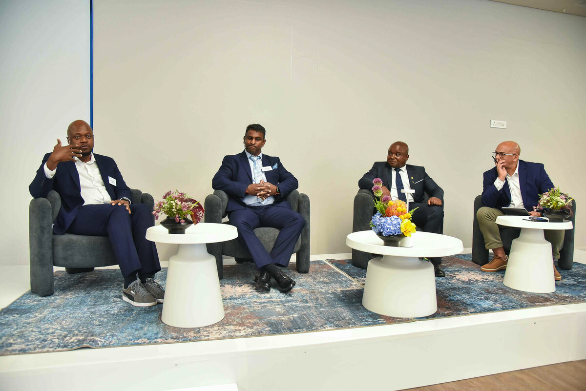 On the discussion panel were Musa Malwandla, Kuvarshan Govender, John Mukomberanwa all from Standard Bannk with Kieno Kammies who led the discussion.