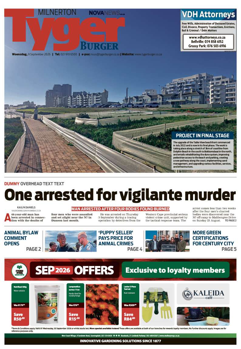 TygerBurger | Milnerton | E-edition | 9 September 2026