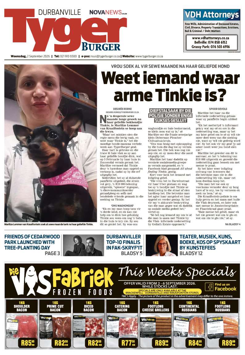 TygerBurger | Durbanville | E-edition | 2 September 2026