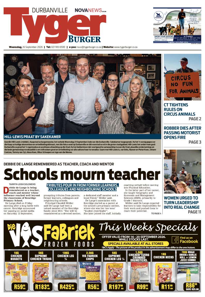 TygerBurger | Durbanville | E-edition | 16 September 2026