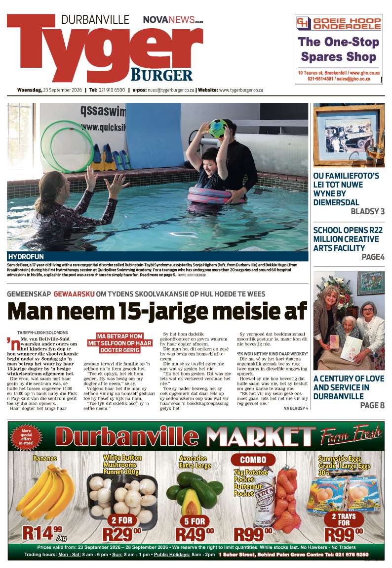 TygerBurger | Durbanville | E-edition | 23 September 2026