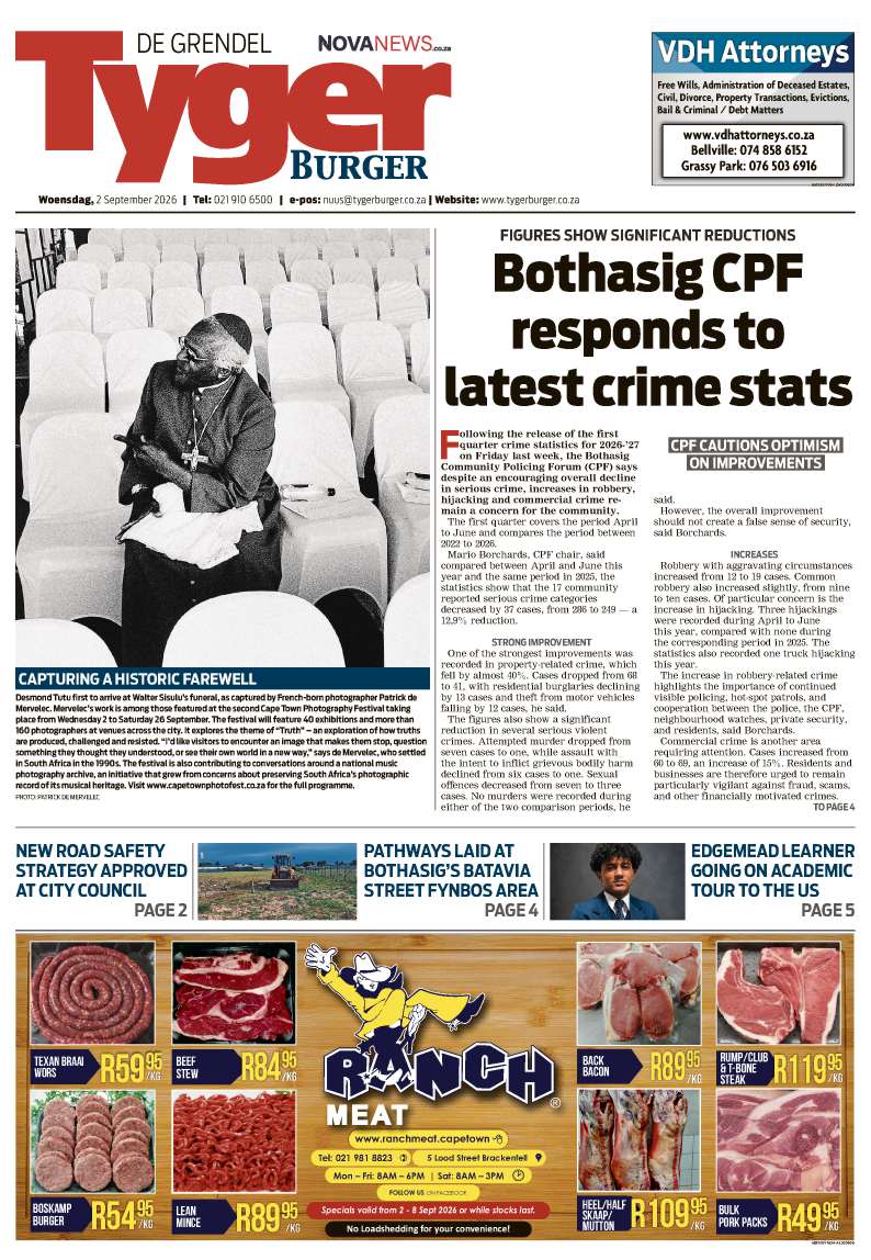 TygerBurger | De Grendel | E-edition | 2 September 2026