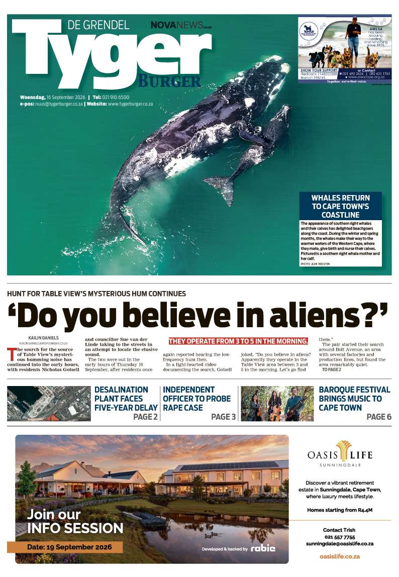TygerBurger | De Grendel | E-edition | 16 September 2026