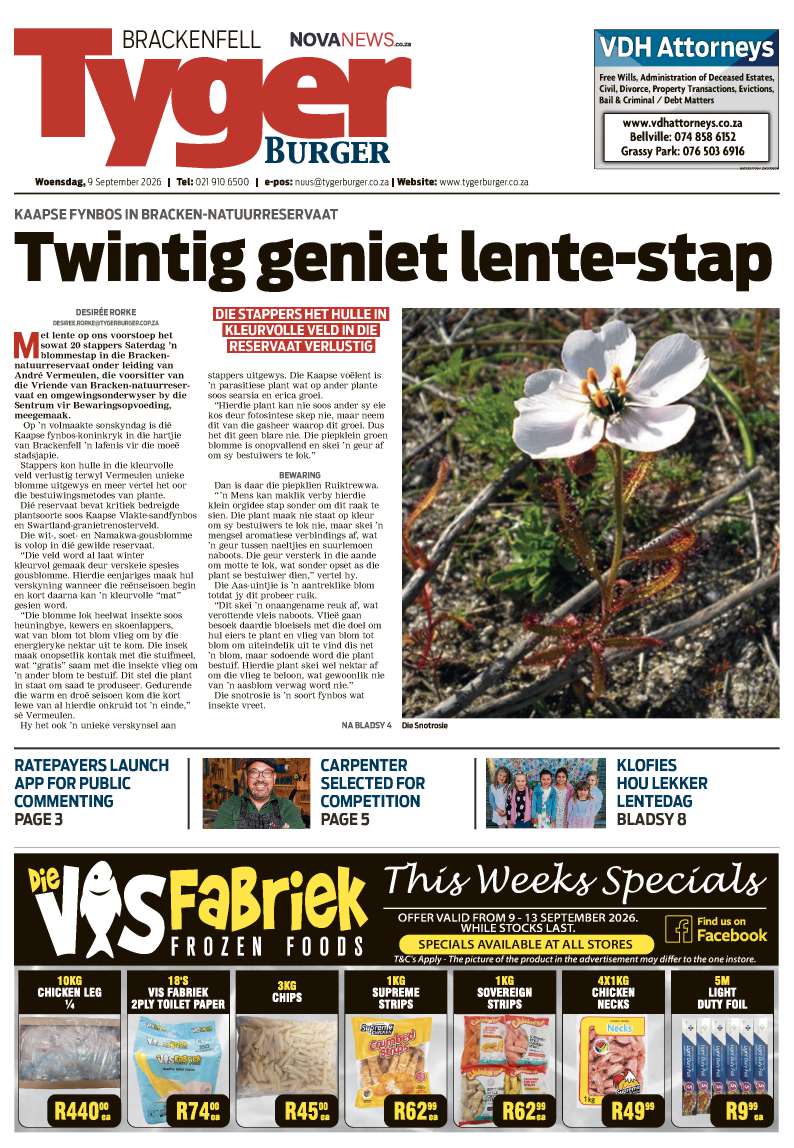 TygerBurger | Brackenfell | E-edition | 9 September 2026