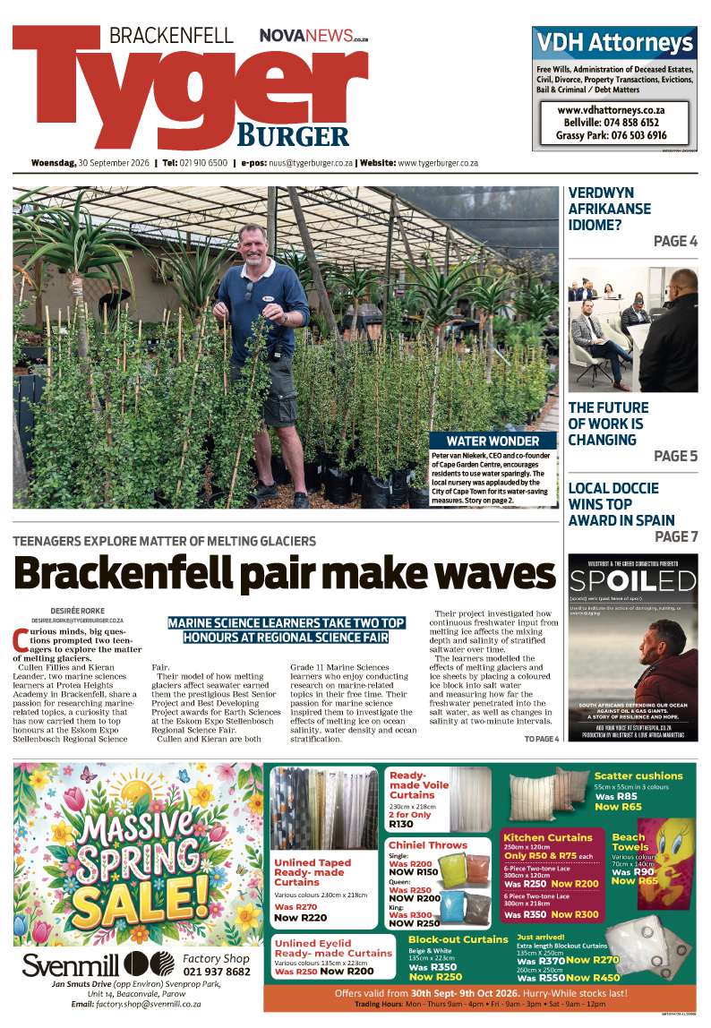 TygerBurger | Brackenfell | E-edition | 30 September 2026
