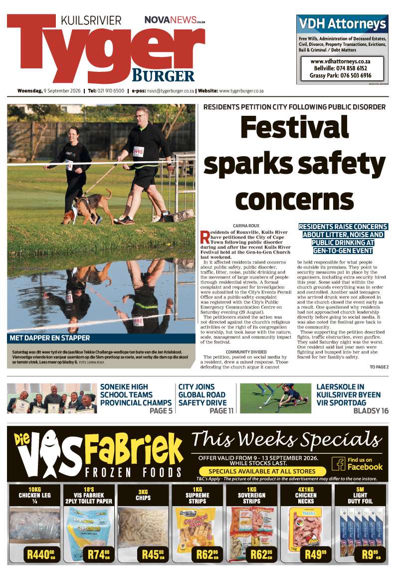 TygerBurger | Kuilsriver | E-edition | 9 September 2026