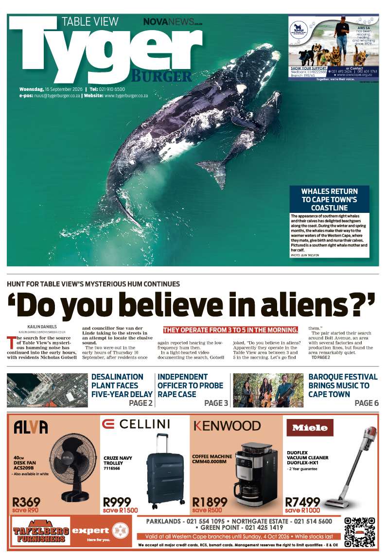 TygerBurger | Table View | E-edition | 16 September 2026