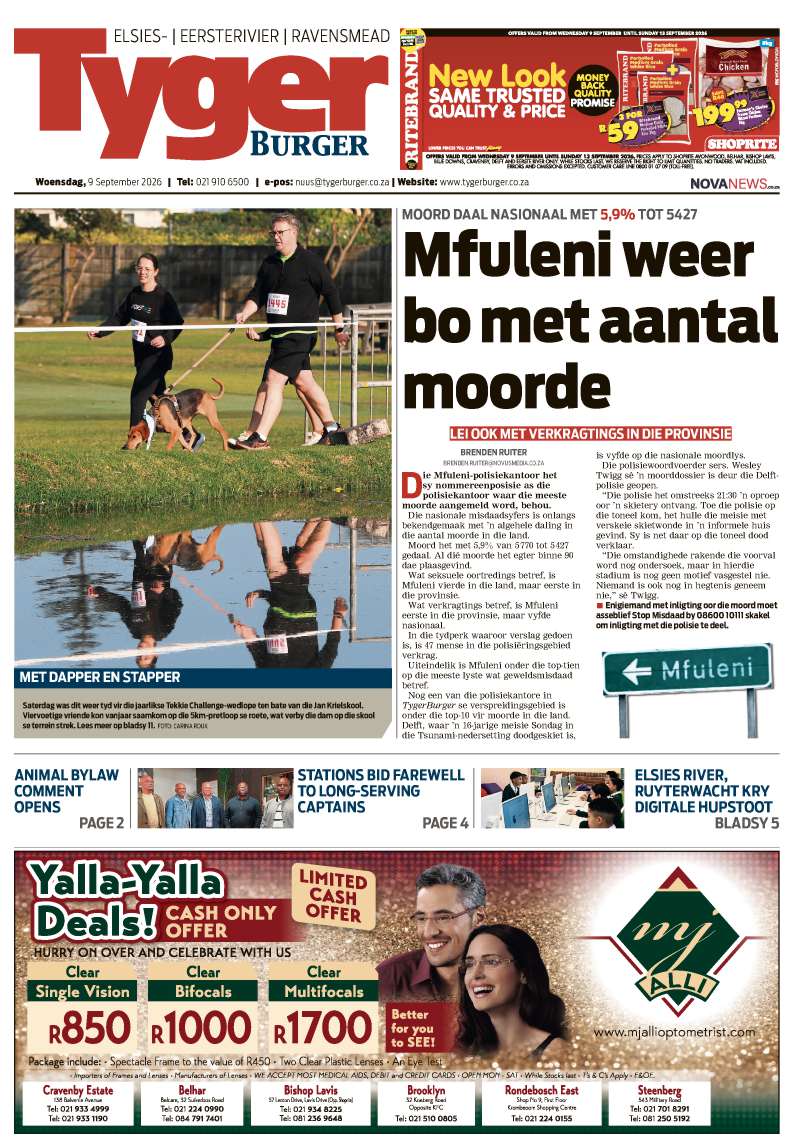 TygerBurger | Elsies/Eersterivier/Ravensmead | E-edition | 9 September 2026