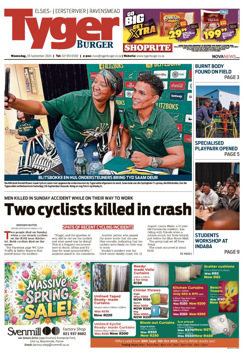TygerBurger | Elsies/Eersterivier/Ravensmead | E-edition | 30 September 2026