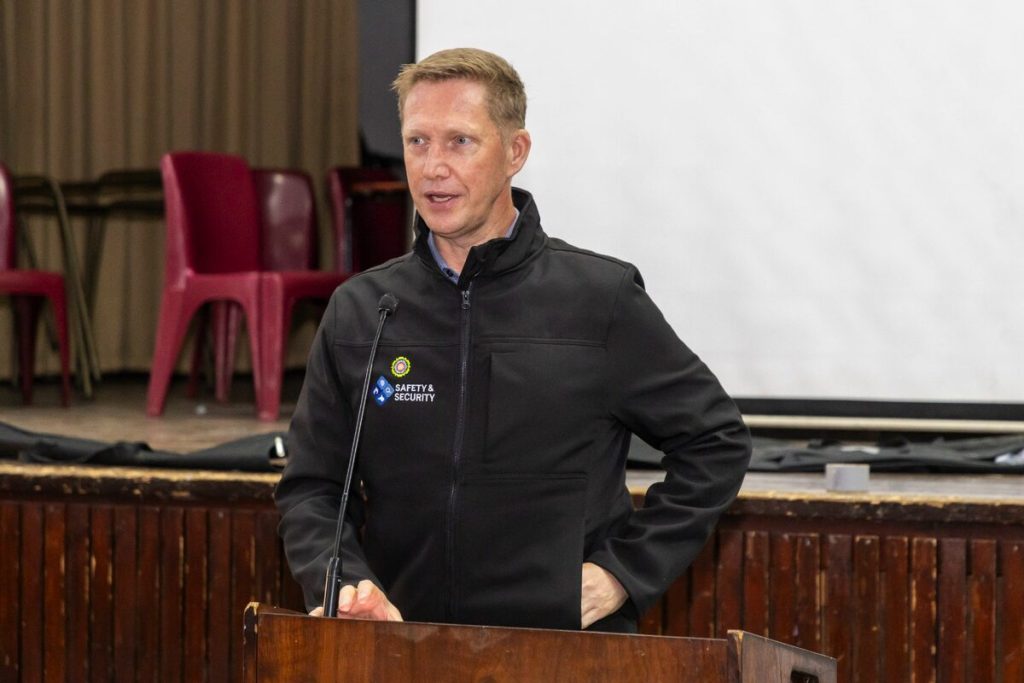 JP Smith, Mayco member for Safety and Security.