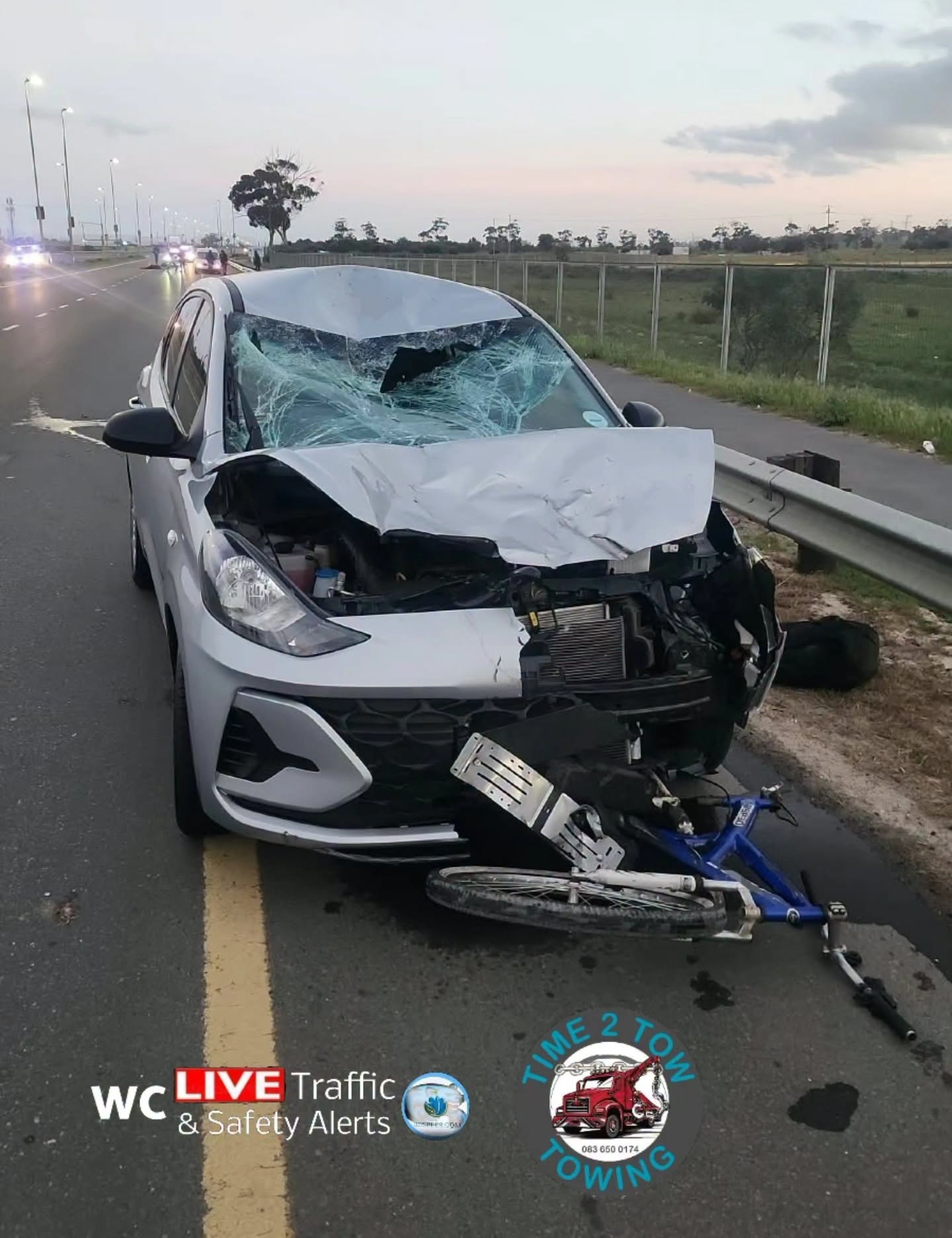 The accident scene.