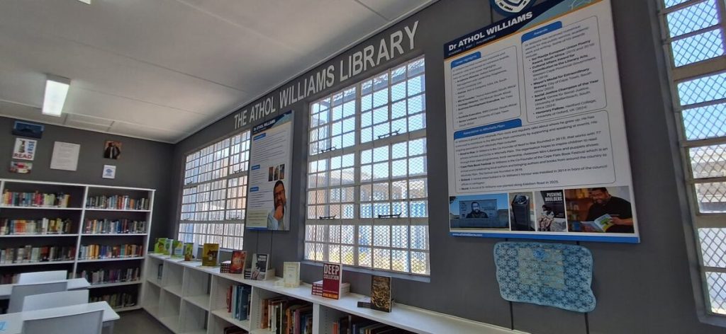 The Dr Athol Williams Library at Westridge High School.