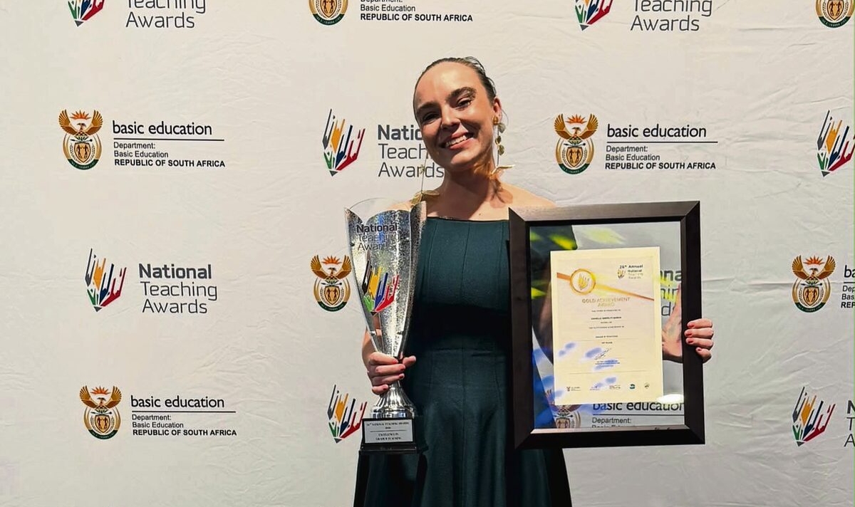 Koos Sadie Primary celebrates award-winning Grade R teacher Danielle Bosch