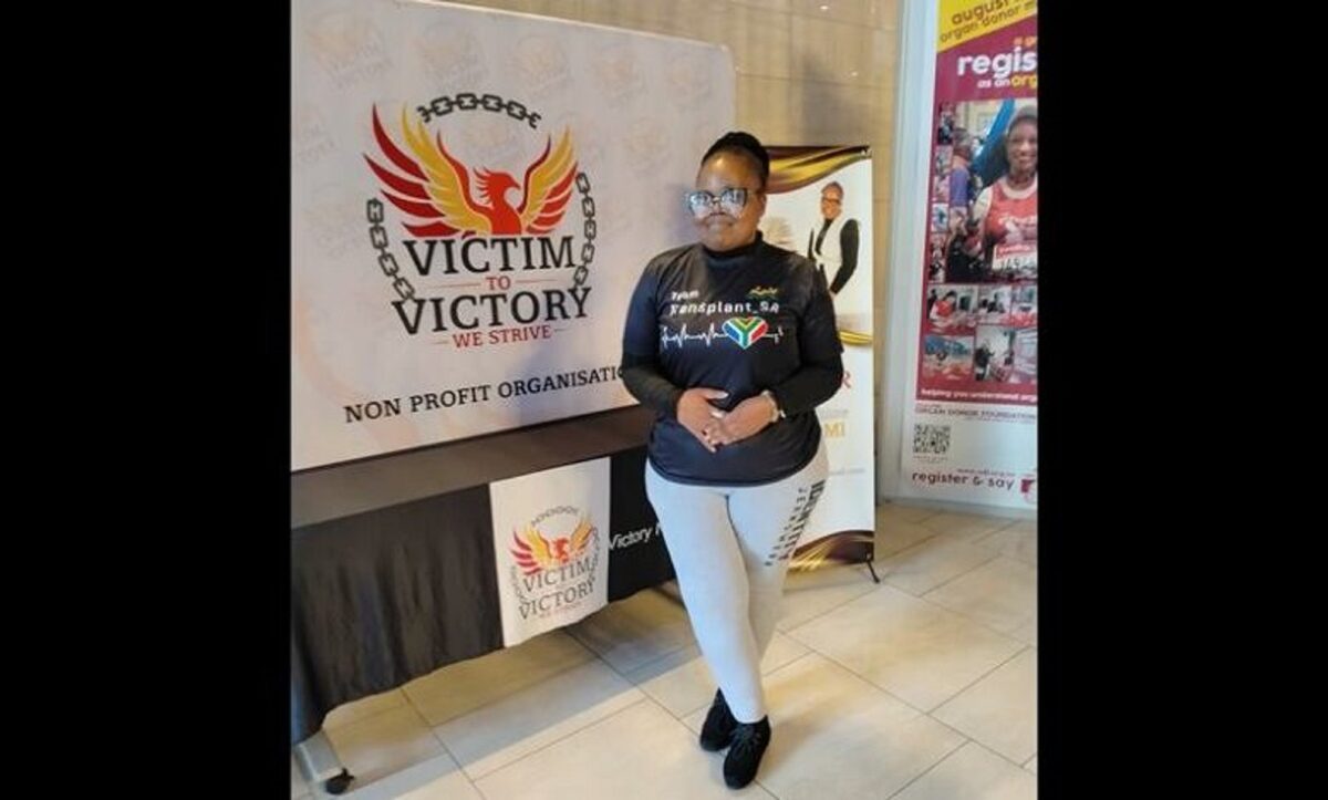 Samkeh Msomi at one of her many awareness campaigns.