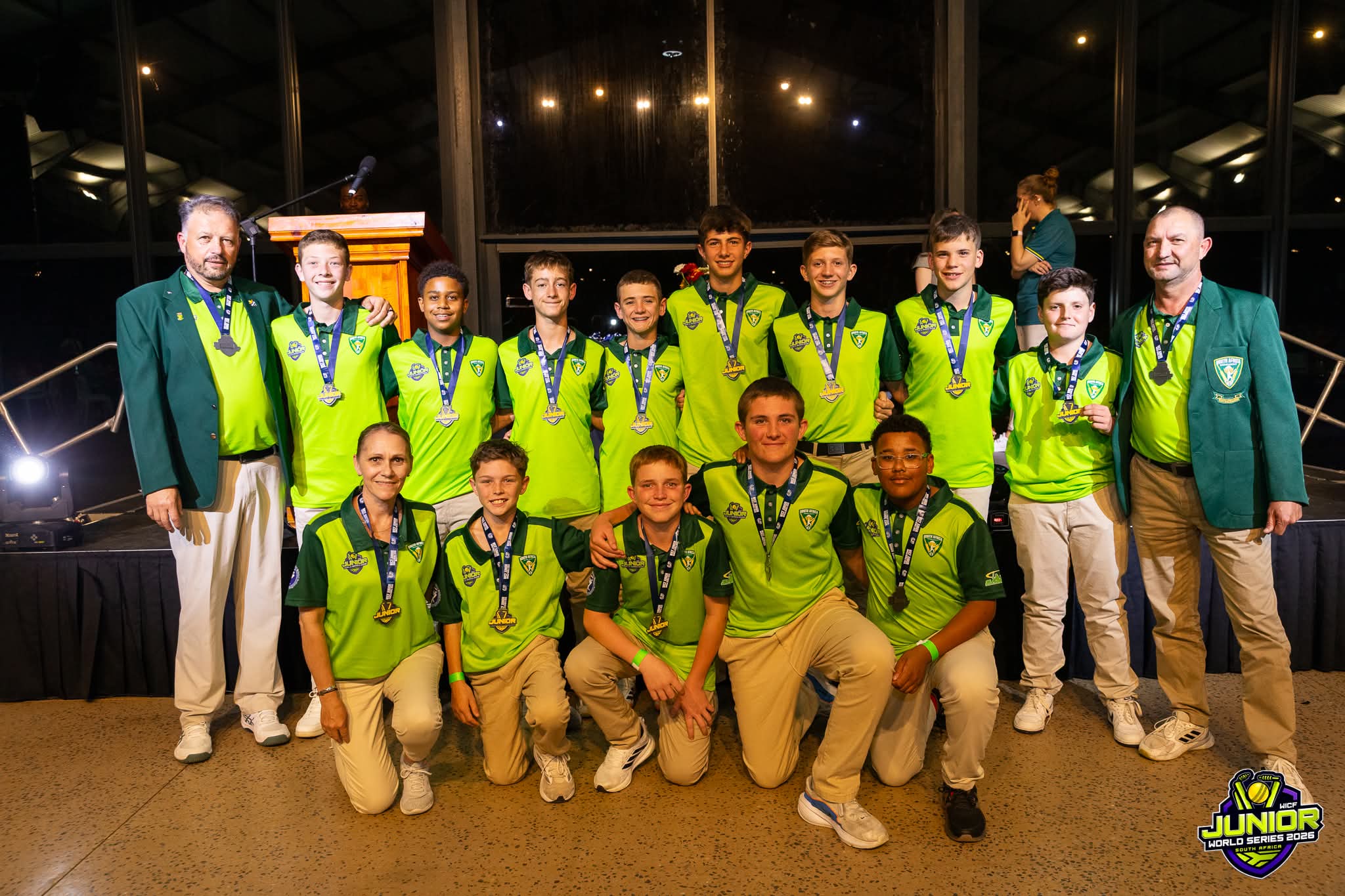 SA u-13 indoor cricket team