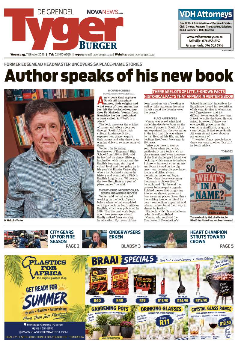 TygerBurger | De Grendel | E-edition | 7 October 2026