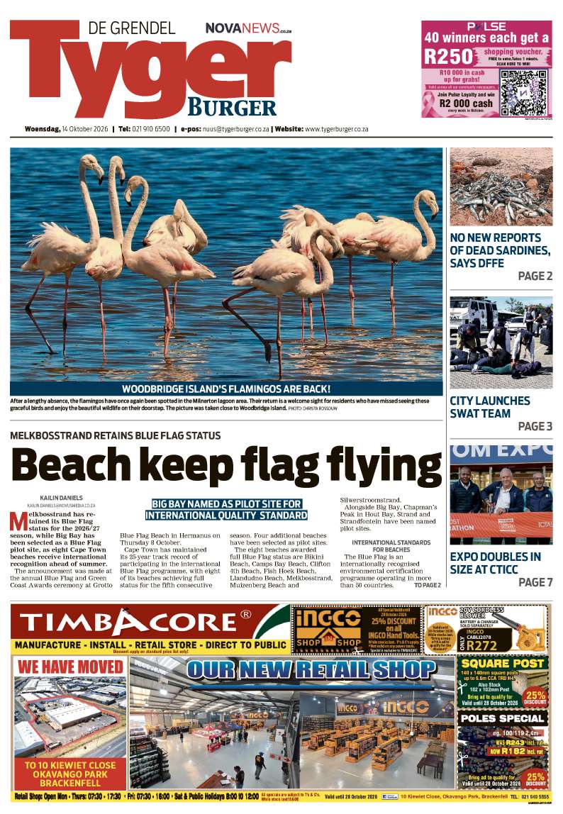 TygerBurger | De Grendel | E-edition | 14 October 2026