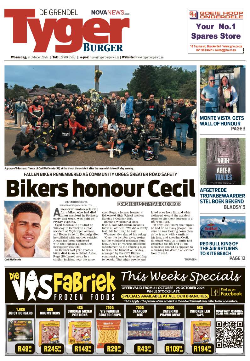 TygerBurger | De Grendel | E-edition | 21 October 2026
