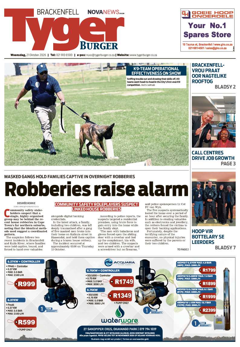 TygerBurger | Brackenfell | E-edition | 21 October 2026