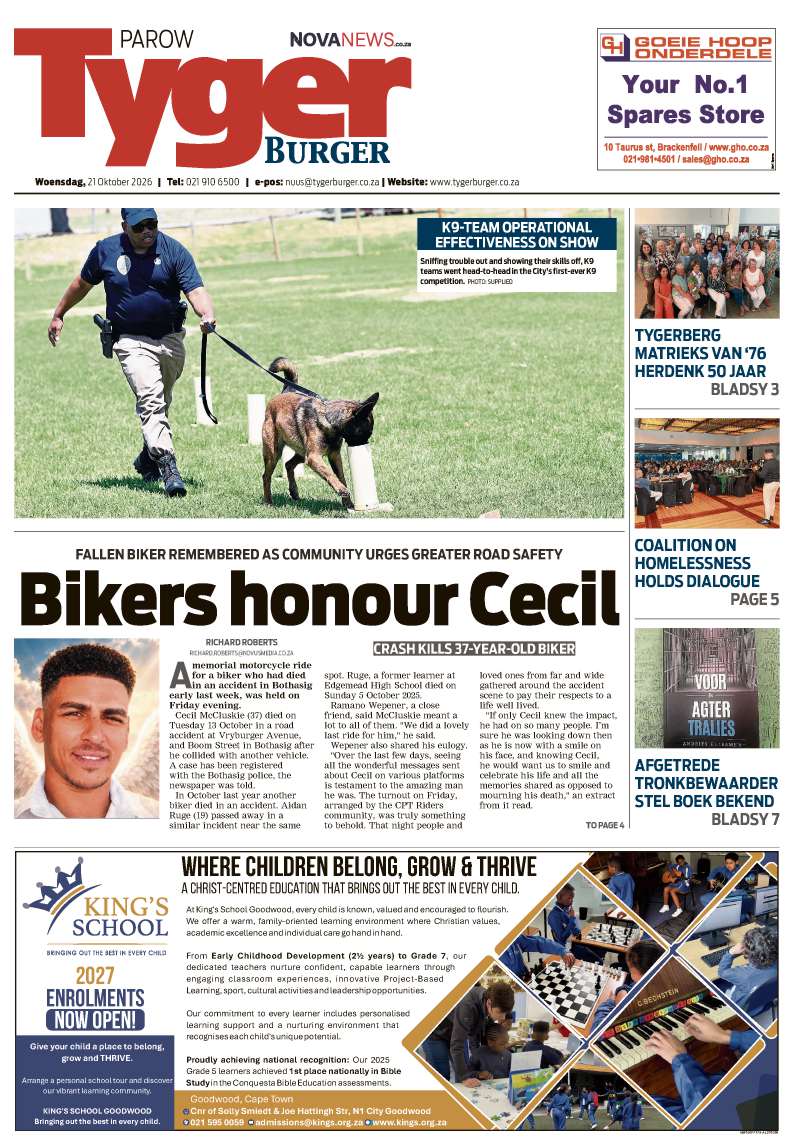 TygerBurger | Parow | E-edition | 21 October 2026