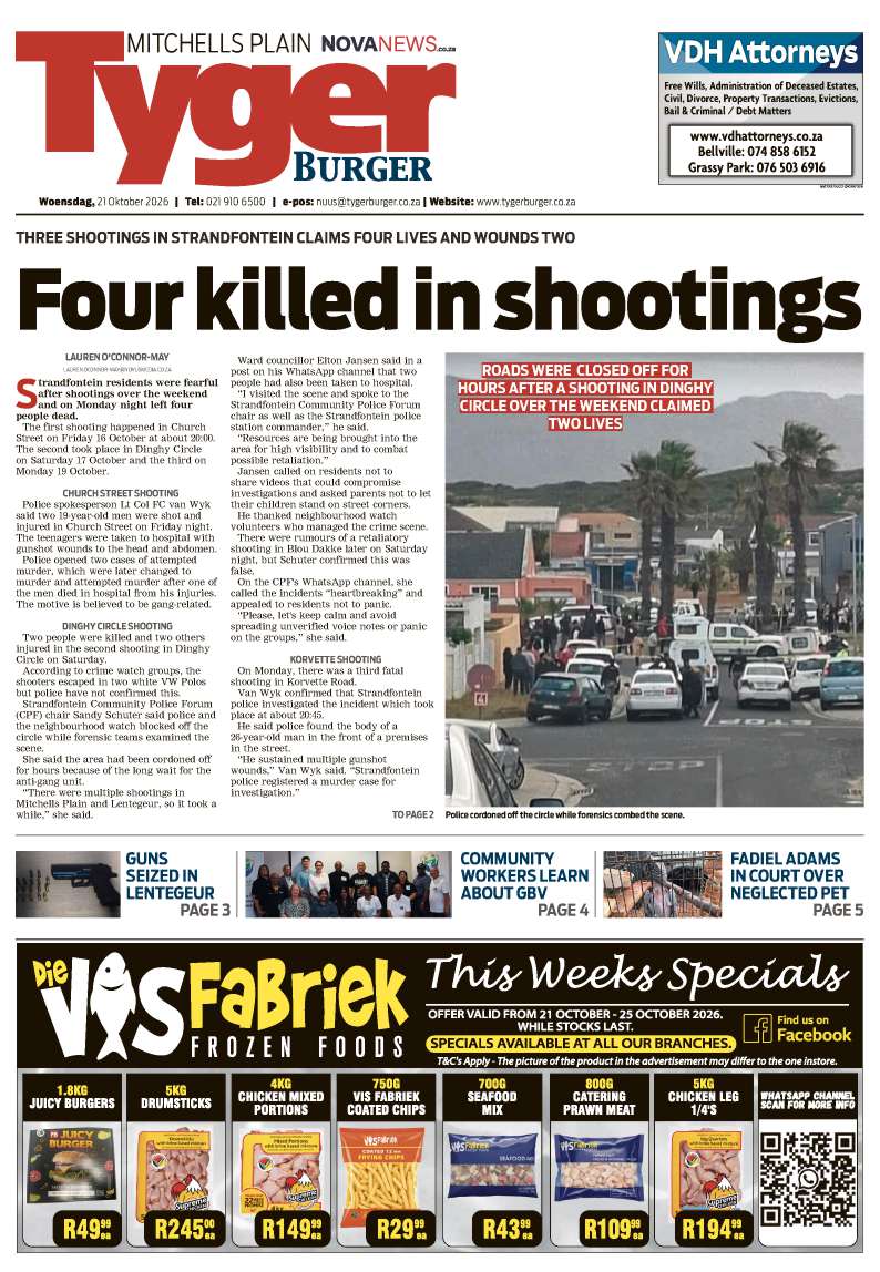 TygerBurger | Mitchells Plain | E-edition | 21 October 2026