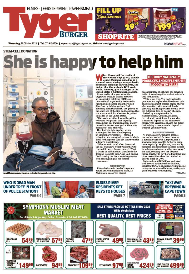 TygerBurger | Elsies/Eersterivier/Ravensmead | E-edition | 28 October 2026