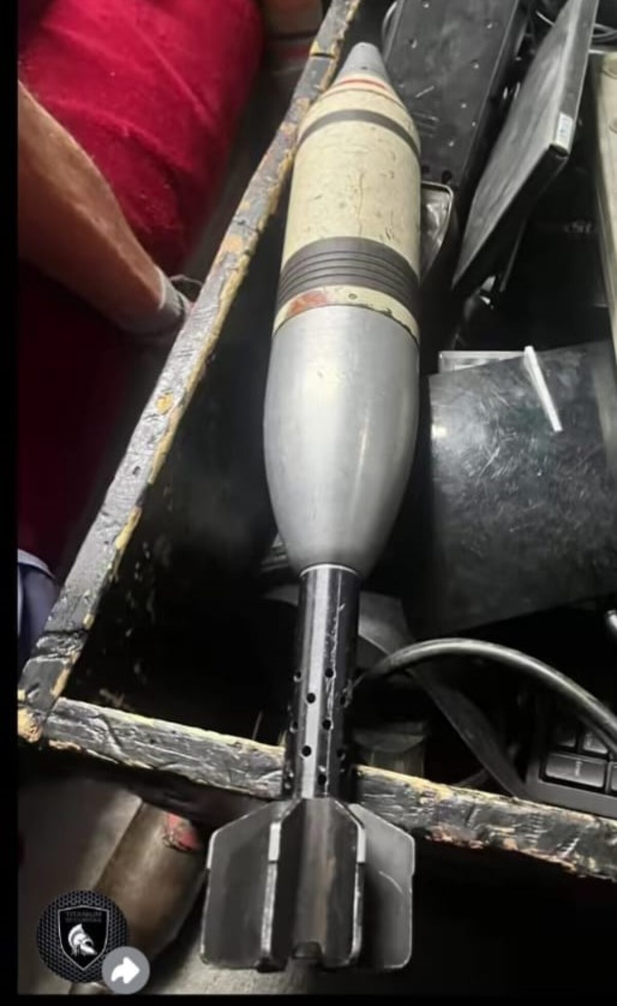 Preliminary reports later suggested the mortars were not live explosives.
