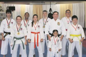 Kariega Dojo deelnemers pronk met vaardighede by WUKF Kompetisie