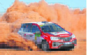 Algoa National Rally dust-biting action at Jachtvlakte