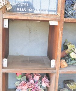 Final resting place disturbed