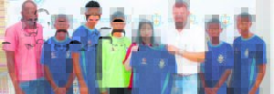 Fuel station sponsors school soccer kit