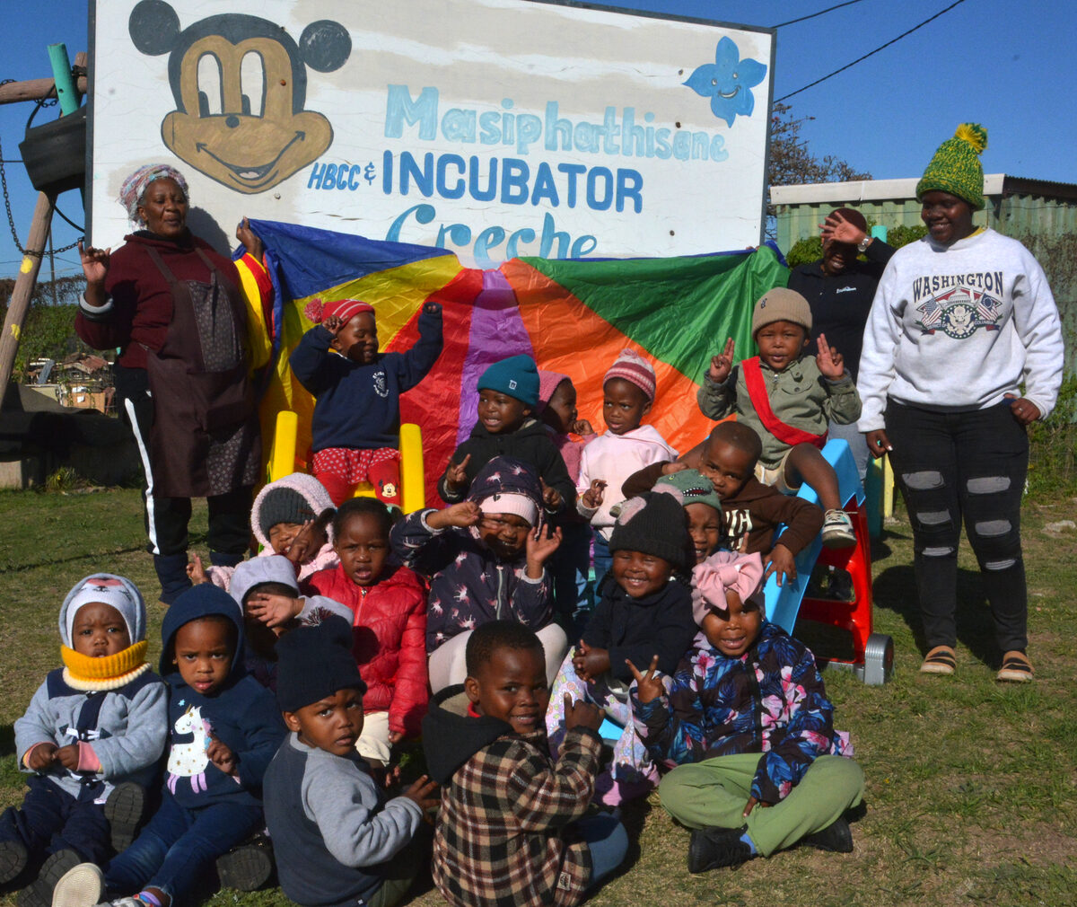The Masiphathisane Crèche in Motherwell was also a beneficiary of the donation.